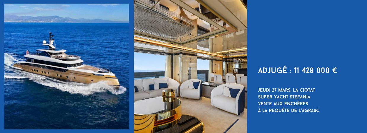 Super Yacht M/Y Stefania adjugé à 11 428 000 € 